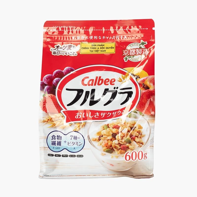Ngũ cốc nhật đỏ calbee 600gr
