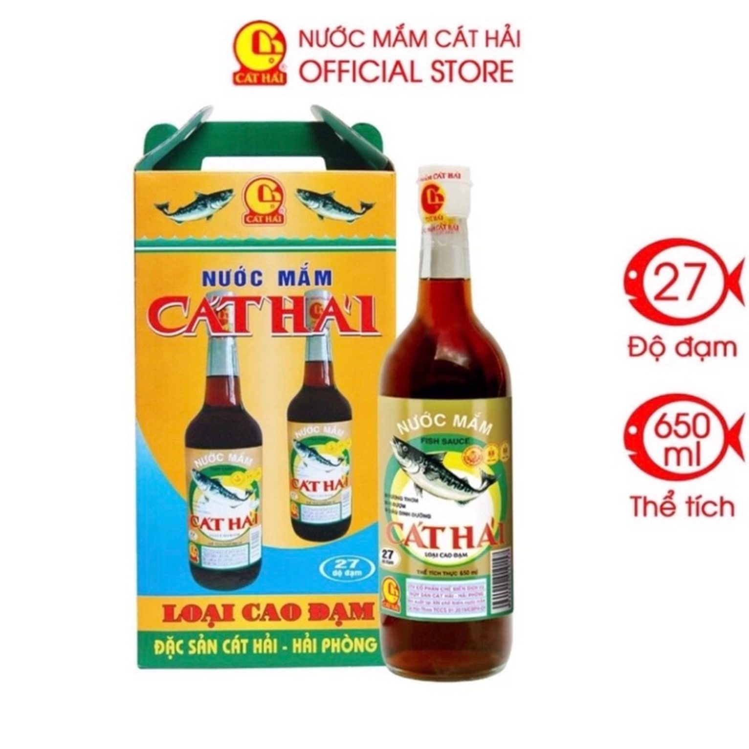 Nước mắm cát hải cao đạm 650ml