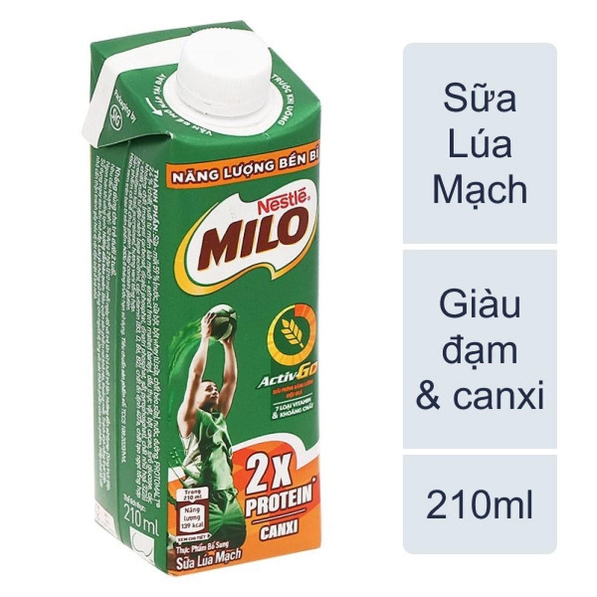 ST Milo nắp vặn 210ml