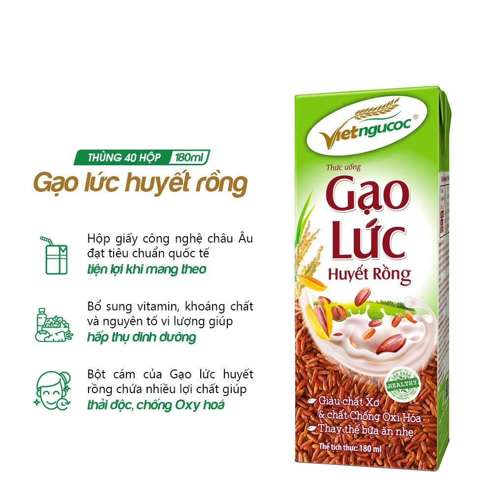 ST gạo lức huyết rồng 180 ml