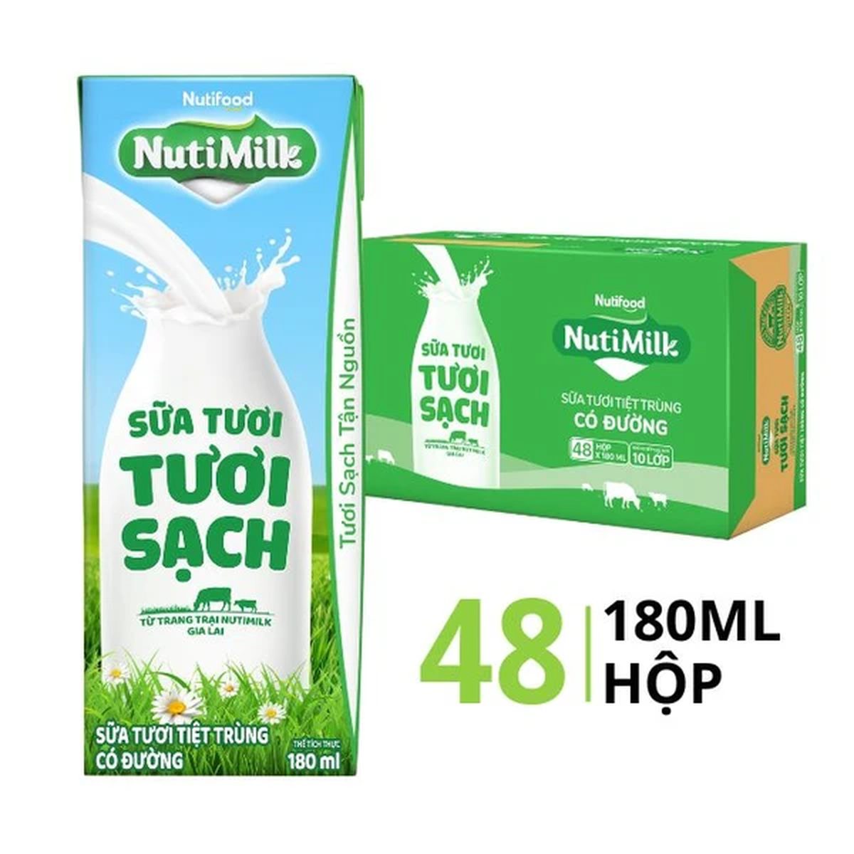 Nutimilk- ST sạch CĐ 180ml
