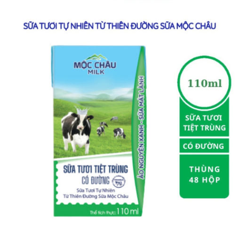 Mộc châu Có đường 110ml