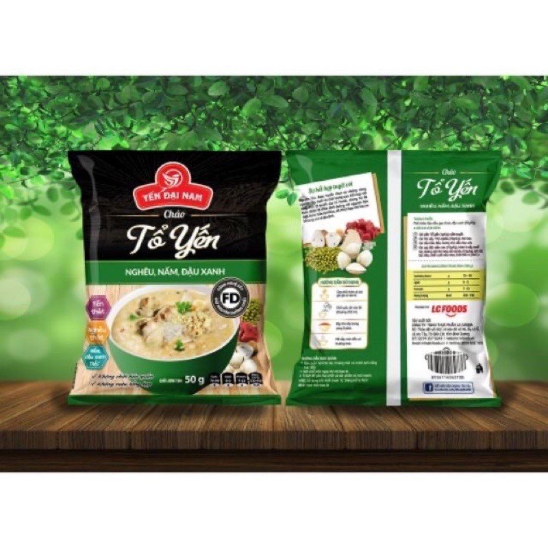 Cháo tổ yến nghêu nấm đậu xanh