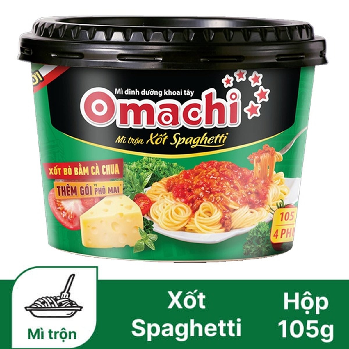Mì Bát Omachi xốt Spaghetti