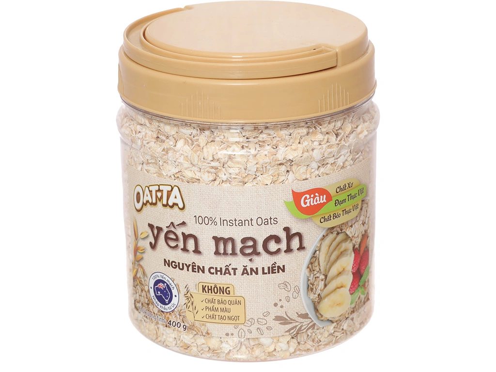 yến mạch oatta yến mạch lọ 400g