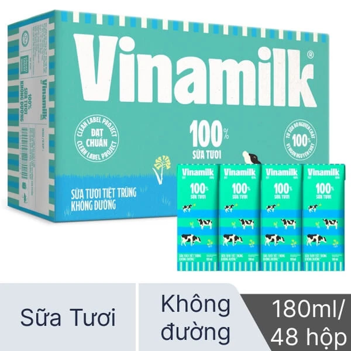 VNM- ST 100% Không đường 180ml