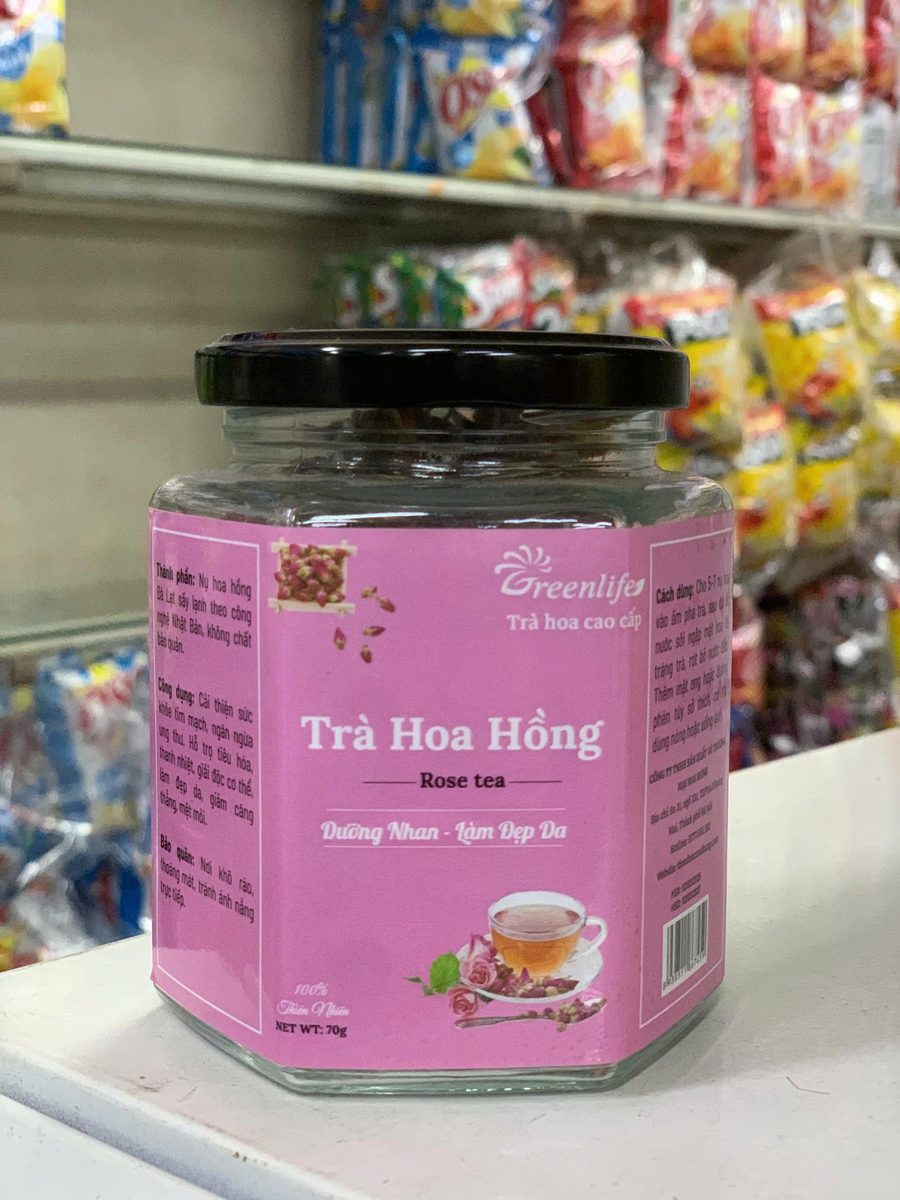 Trà hoa hồng green life 70g