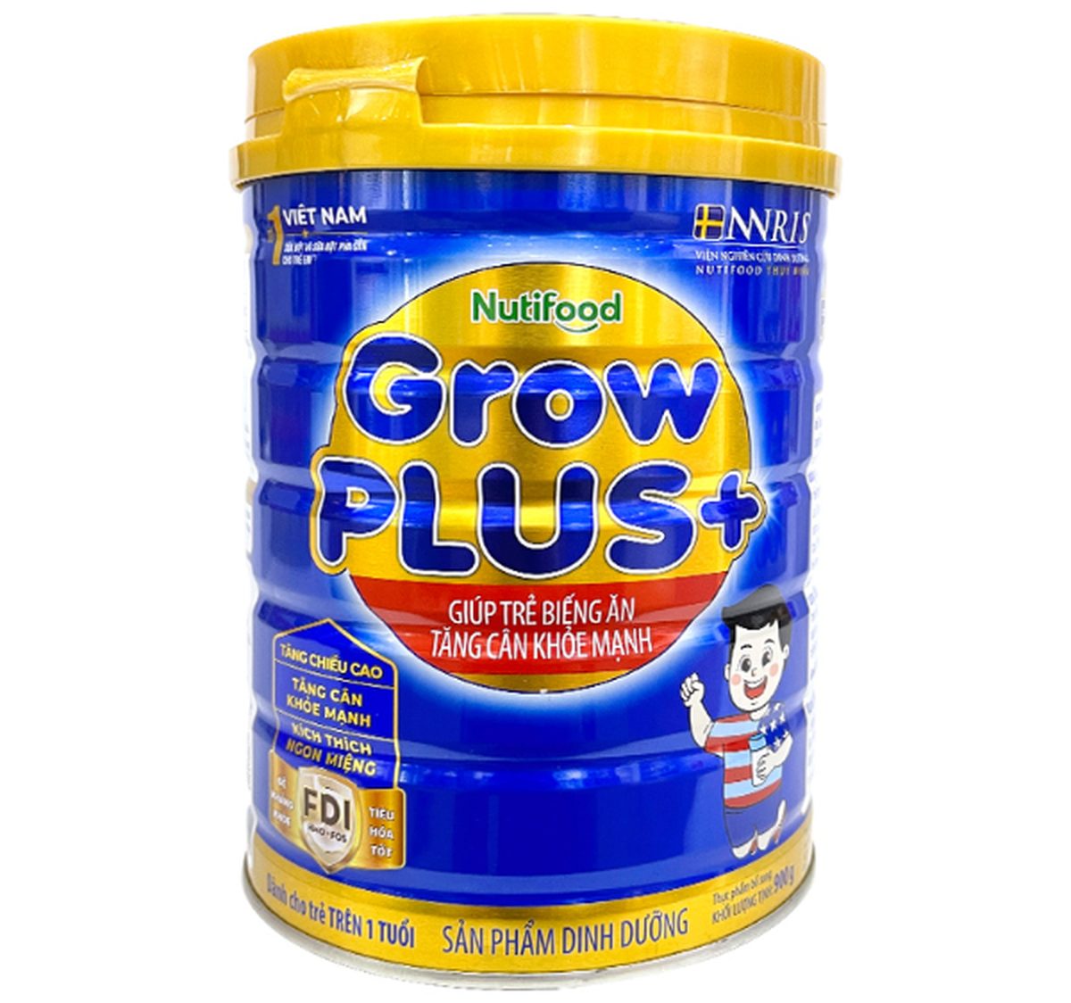 Nuti bột - SB GrowPLUS+ trên 1 tuổi (Xanh) lon 900g