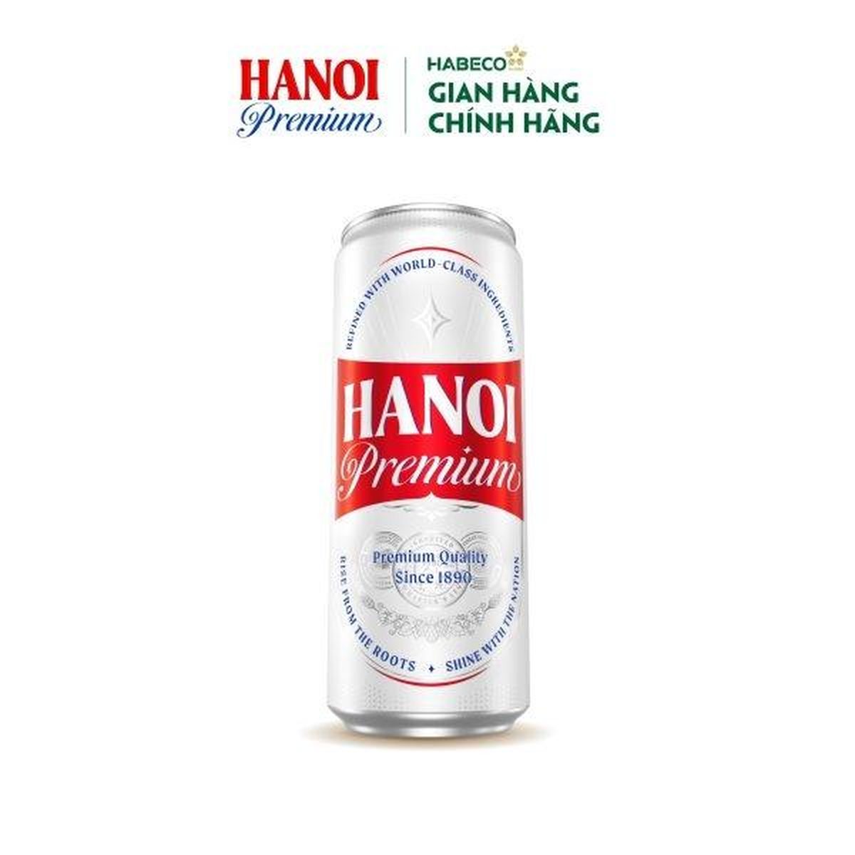 Bia Hà nội lon trắng cao 330ml