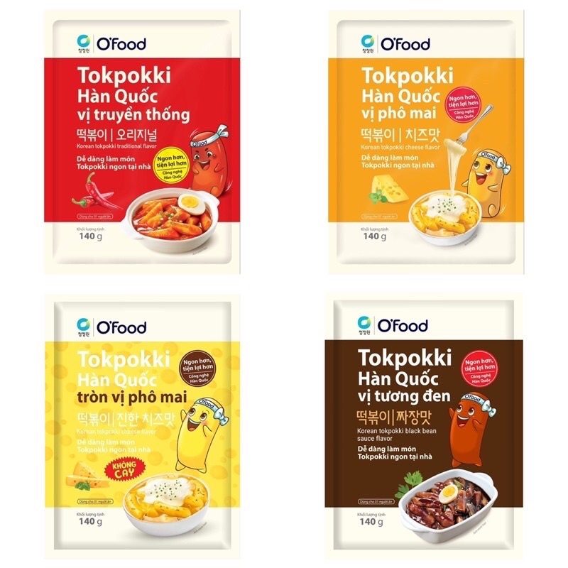 Bánh gạo Tokpokki gói 140g