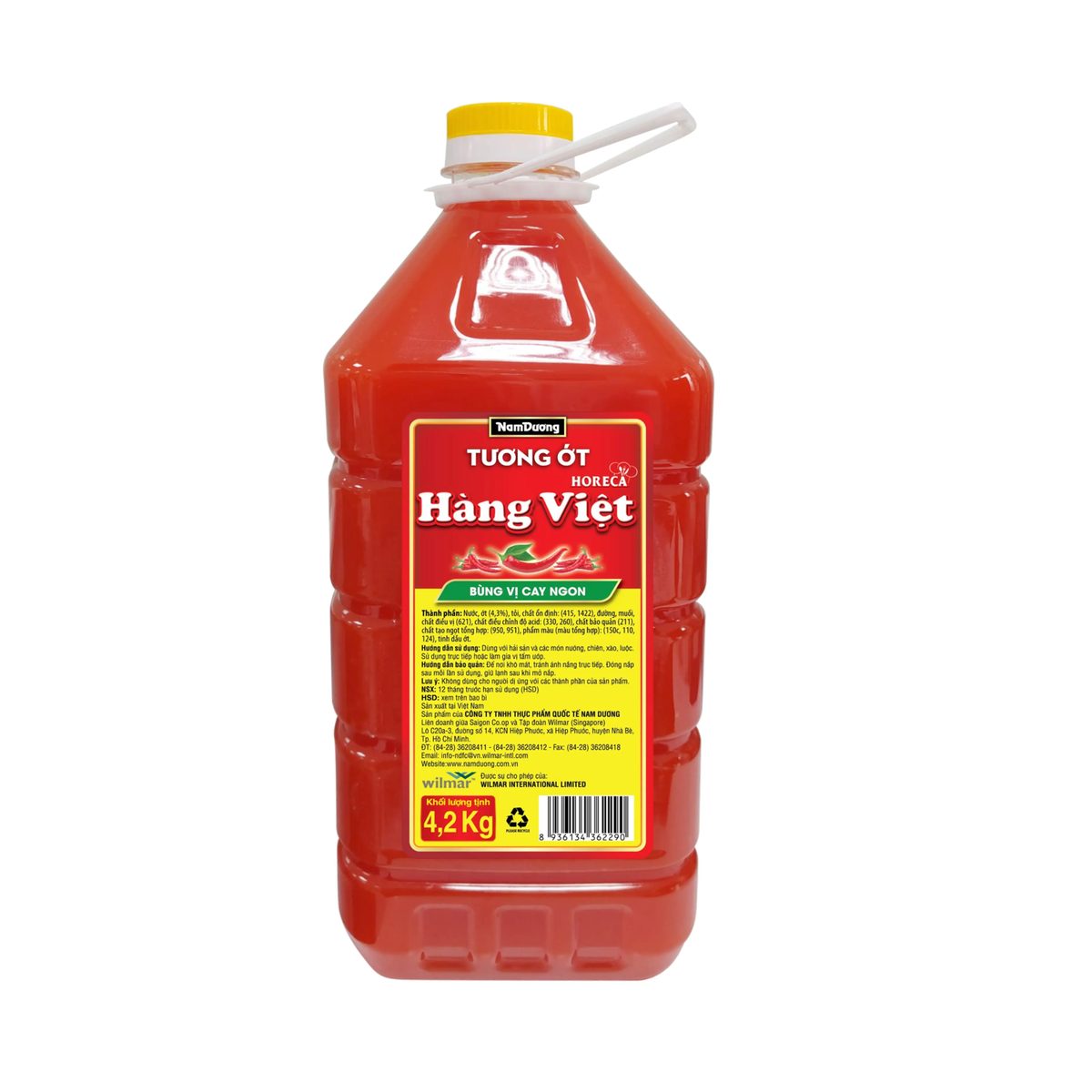 Tương ớt Nam dương 4.2kg