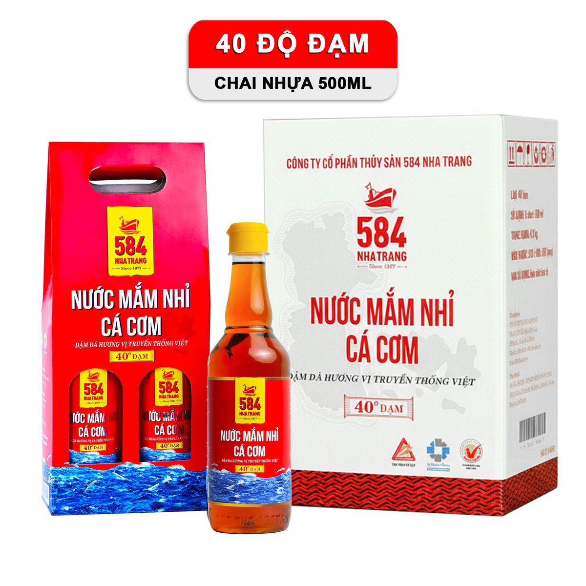 Nước mắm 584 Nha trang 40độ *510ml