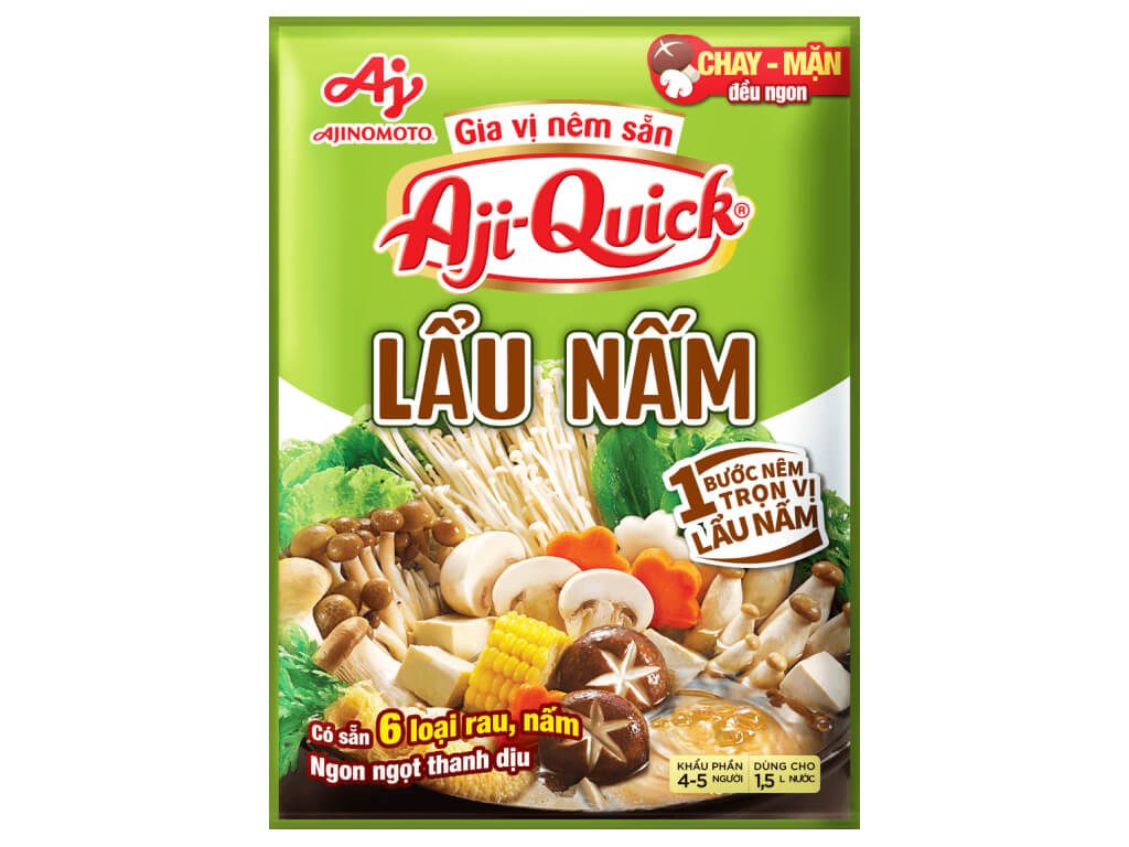 Gia vị lẩu nấm Ajiquick 44g