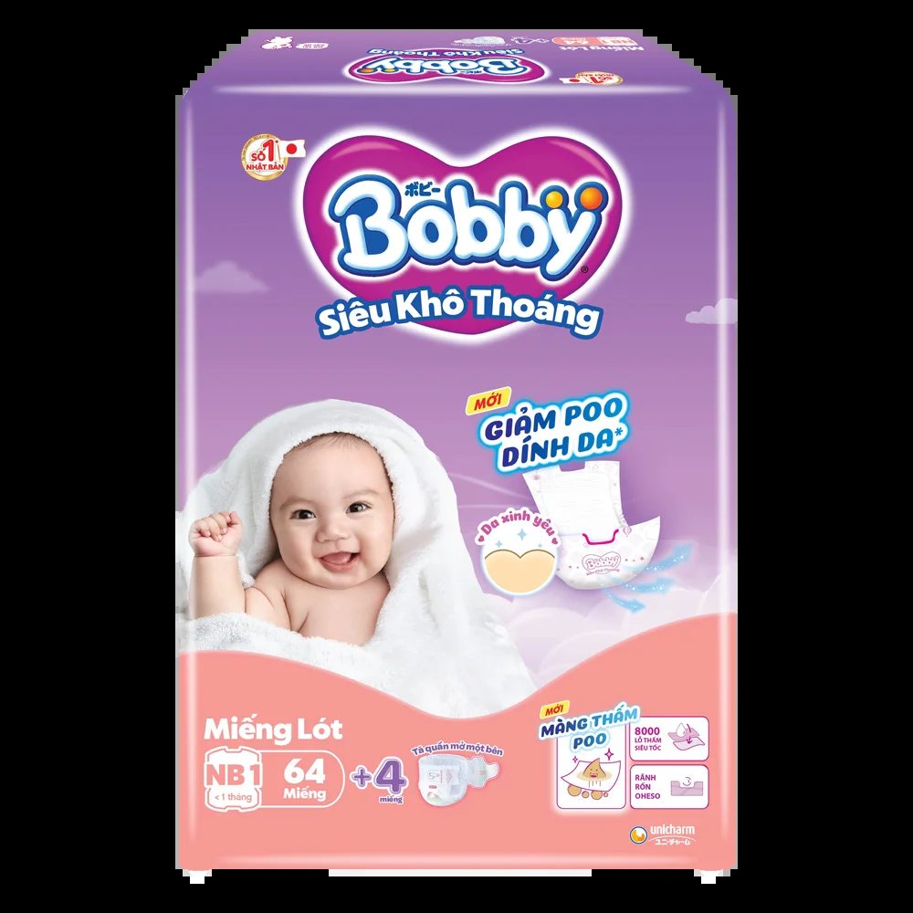 Bỉm Bobby NB1 64