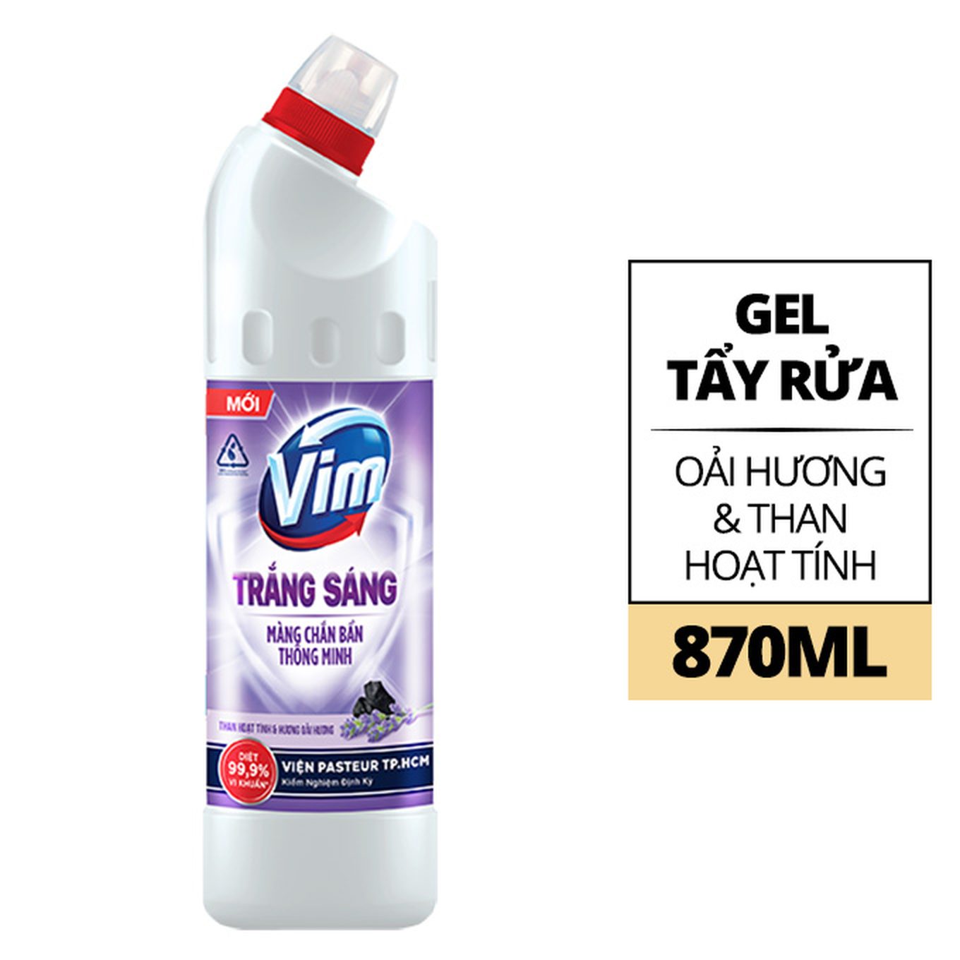 Vim trắng sáng oải hương 880ml