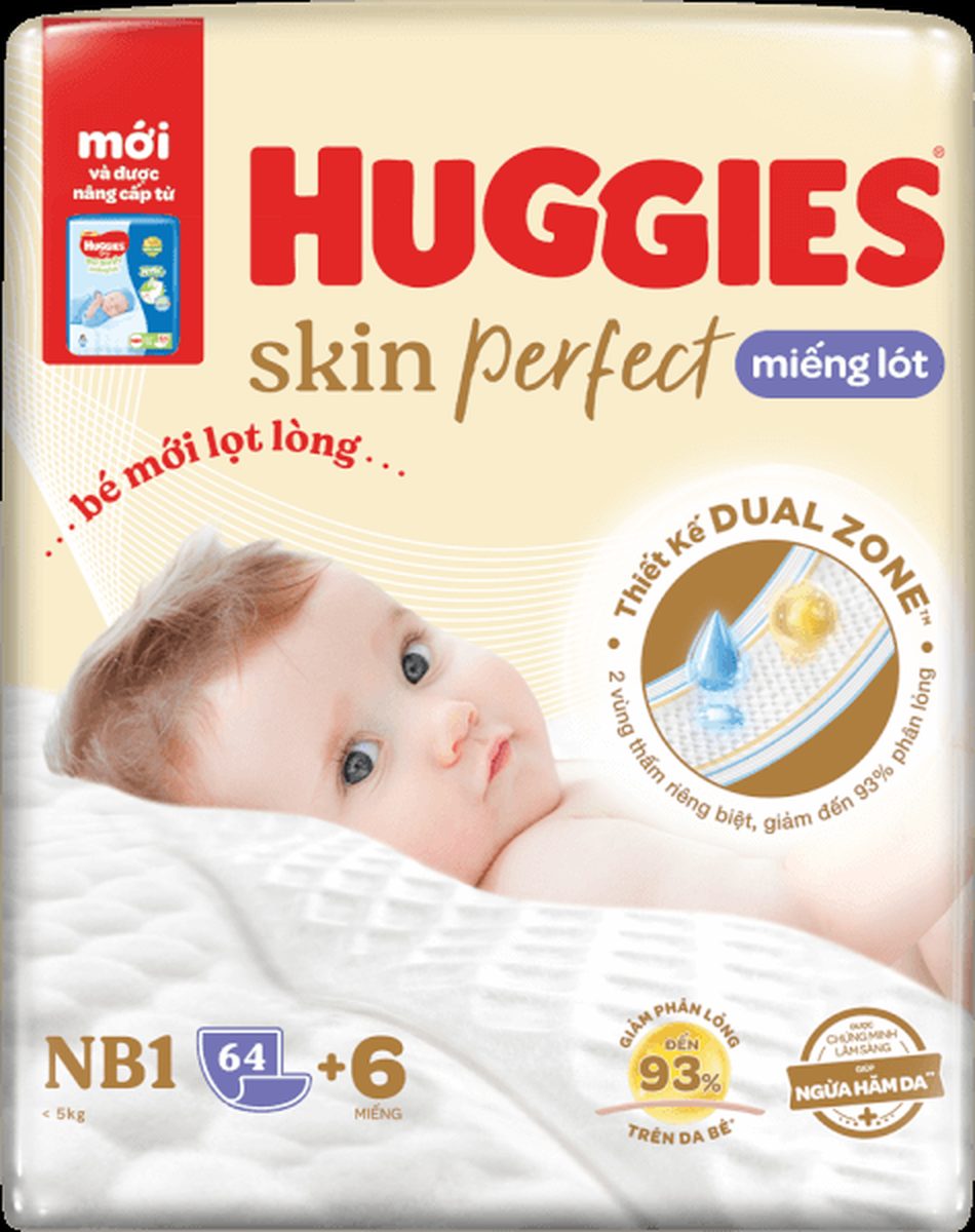 Bỉm Huggies NB1 64+