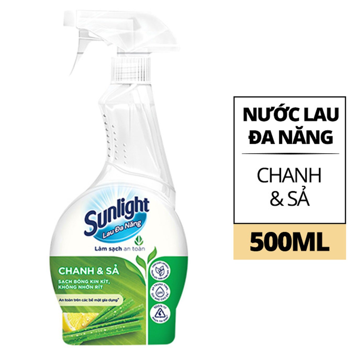 Sunlight nước lau đa năng chanh sả 520ml