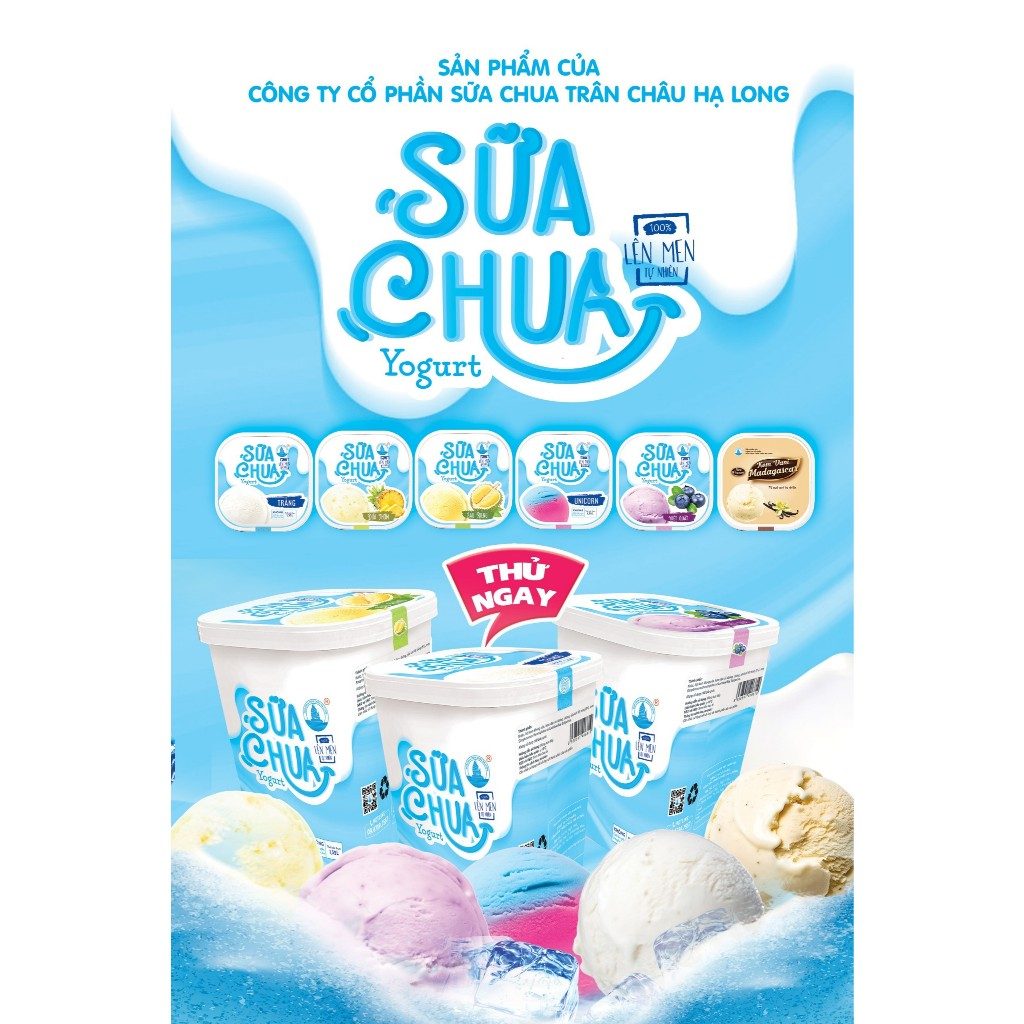 Sữa chua Hạ Long các vị 140ml