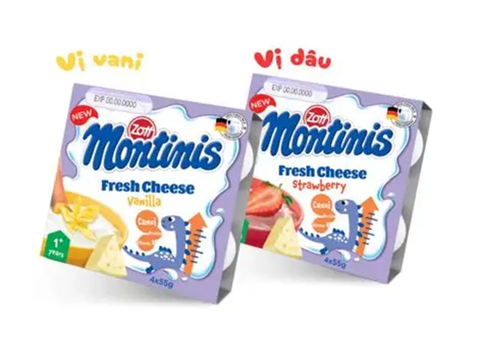 Phô mai tươi Montinis các vị