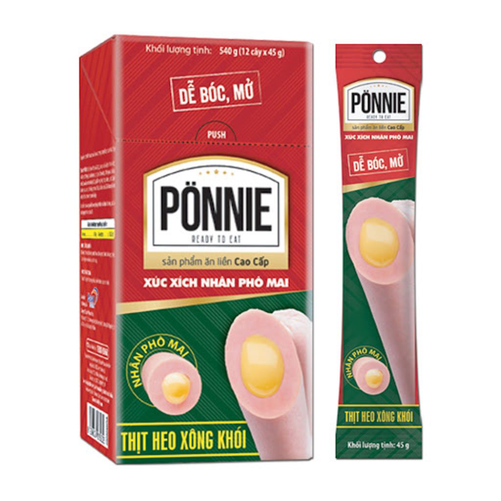 Xúc xích Ponnie nhân phô mai 45g