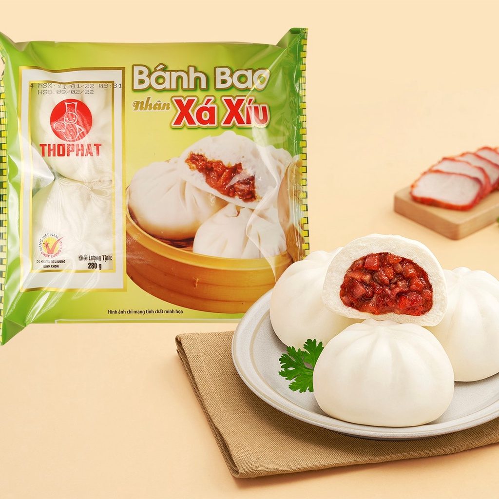 Thọ Phát-Bánh bao xá xíu kiểu hongkong 400g