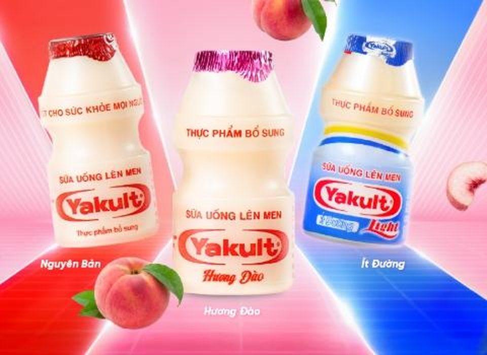 Sữa chua uống Yakult vị đào