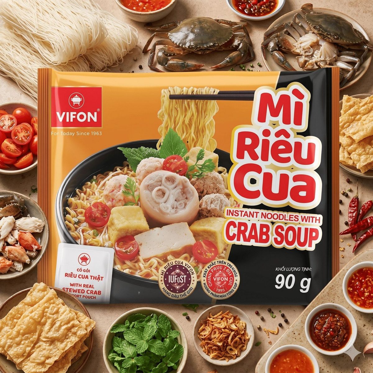 Mì riêu cua vifon 90g