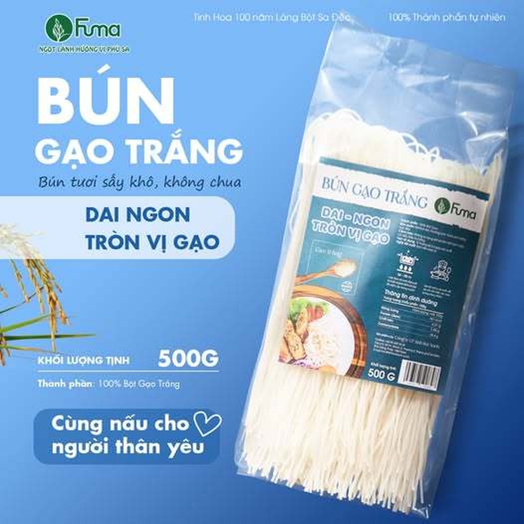 Bún gạo trắng Fuma 500g
