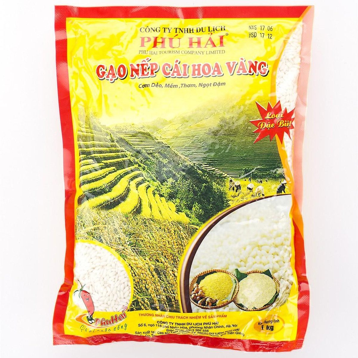 Gạo nếp cái hoa vàng Sao Quê 1kg