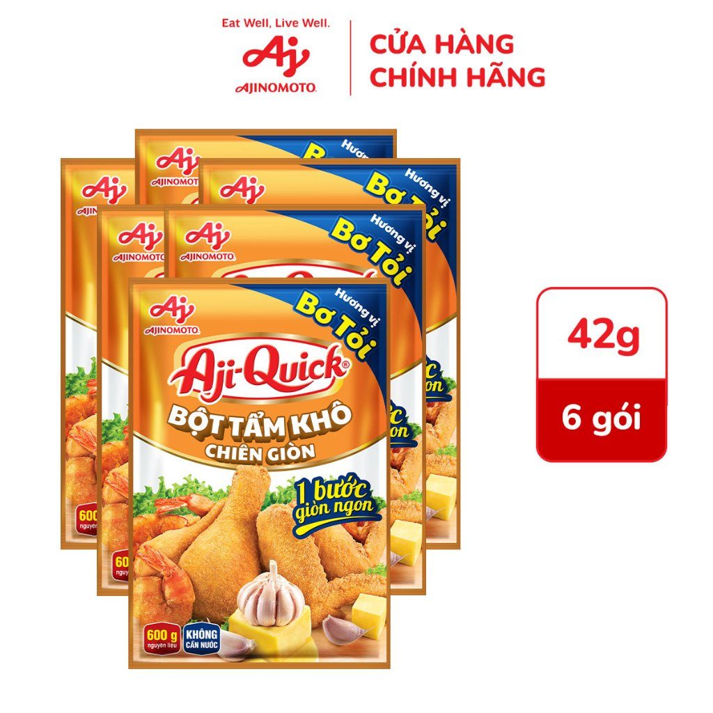Bột tẩm khô bơ tỏi Ajiquick 42g