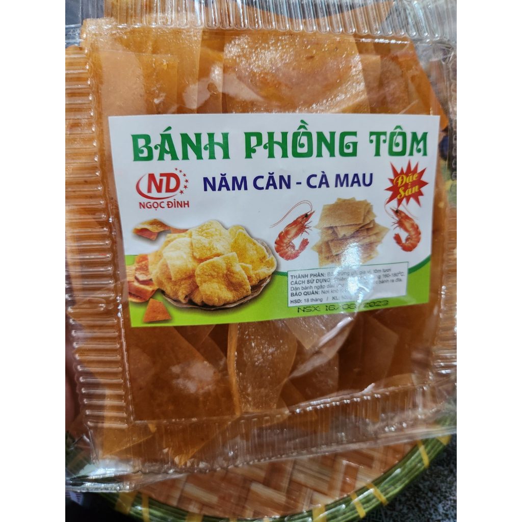 Bánh phồng tôm Năm Căn hộp 500g