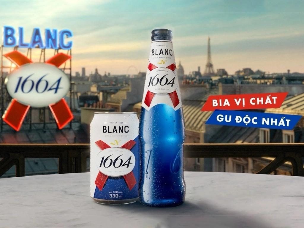 Bia Pháp 1664 blanc lon 330ml