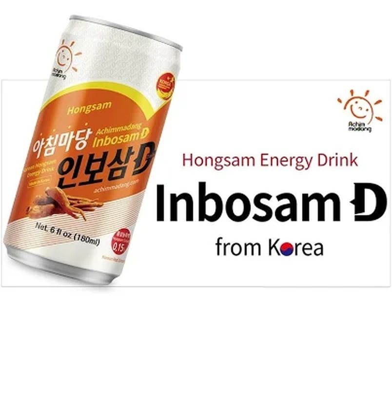 Nước hồng sâm Inbosam lon 180ml