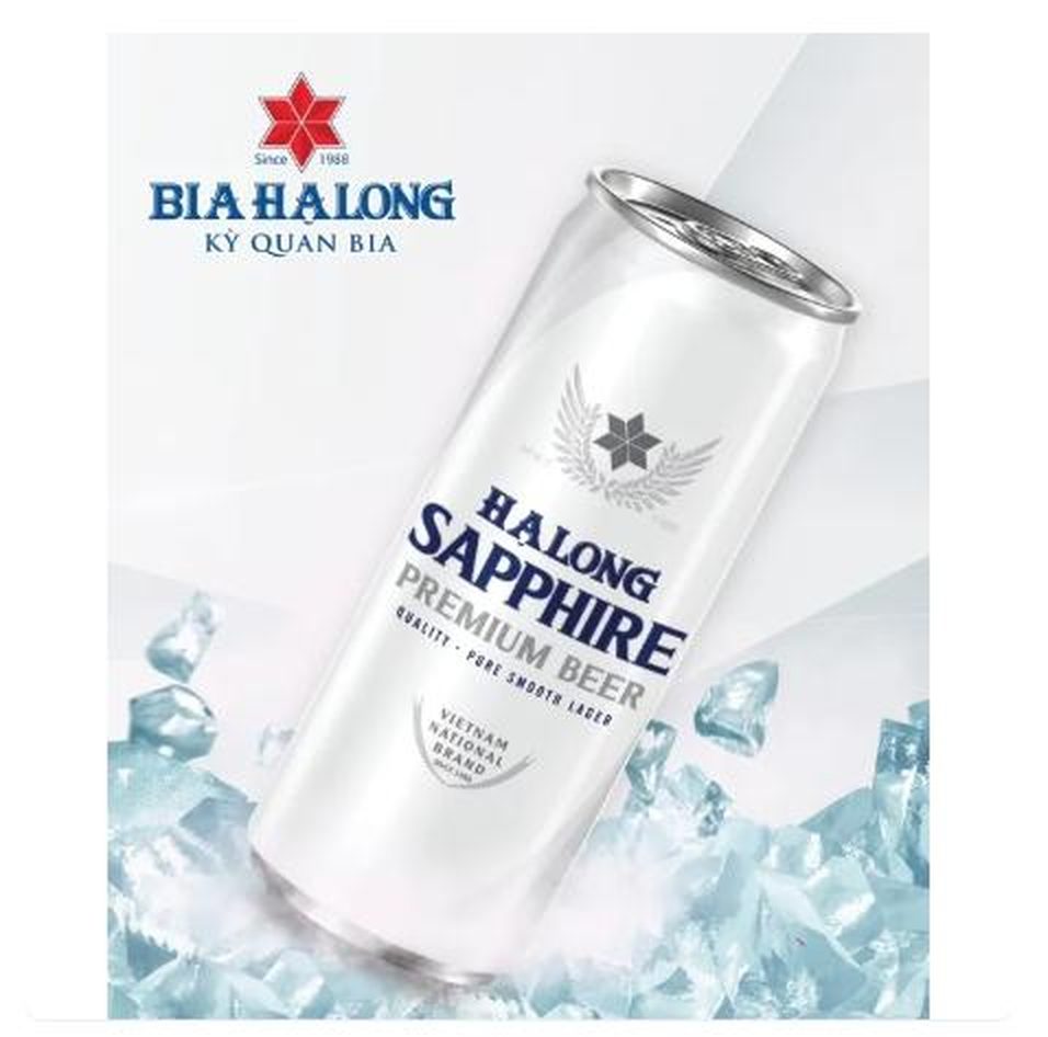 Bia Hạ Long sapphire lon 330ml