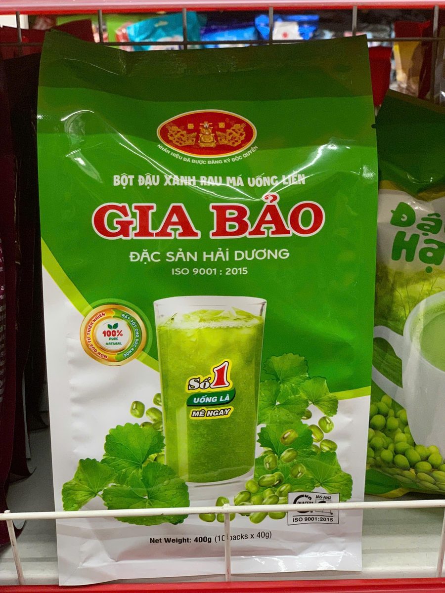 Bột đậu xanh rau má Gia bảo