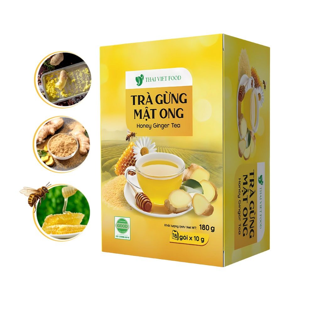 Trà gừng mật ong Thái Việt Food 180g