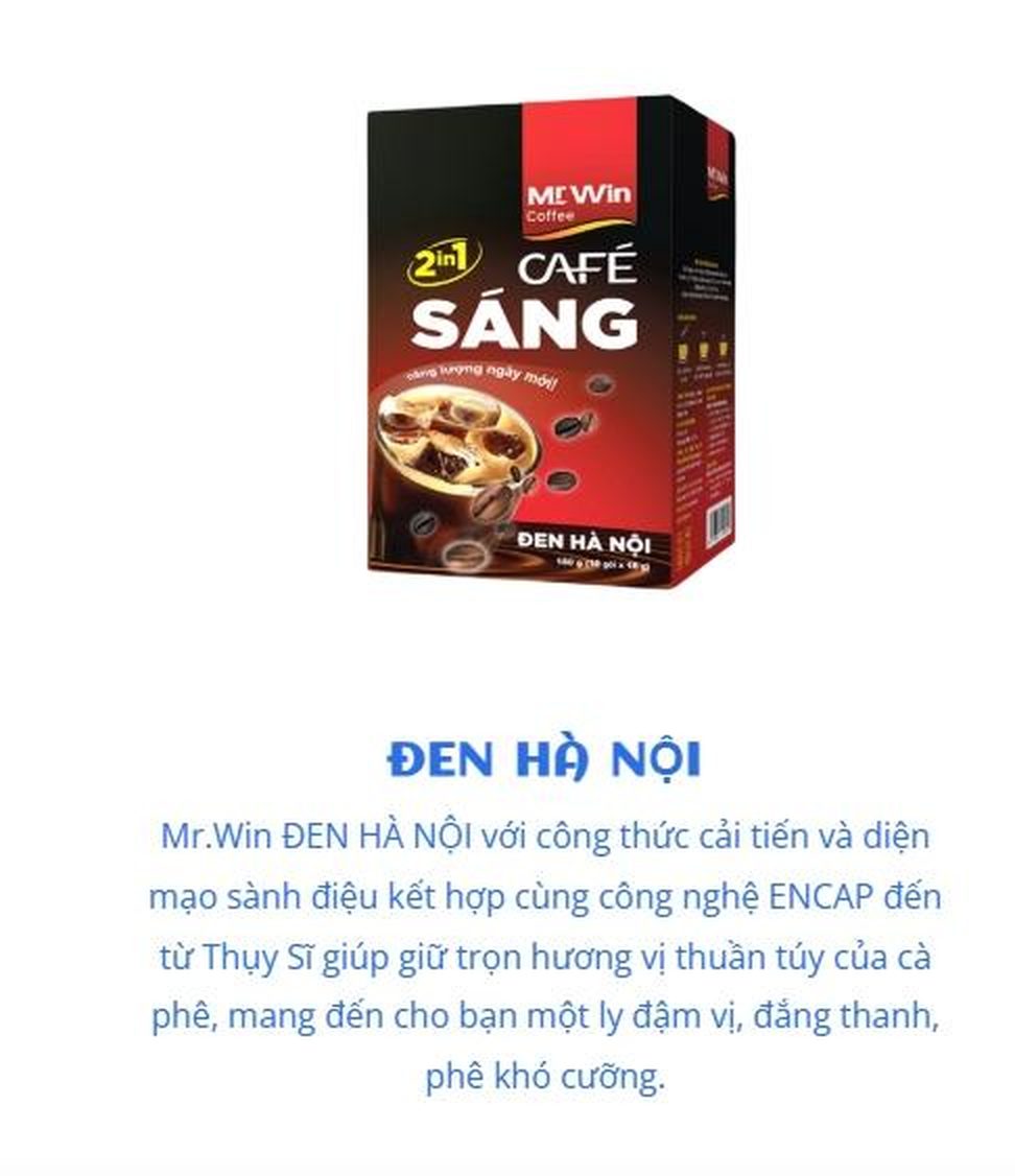 Cafe đen sáng Win 37.5g