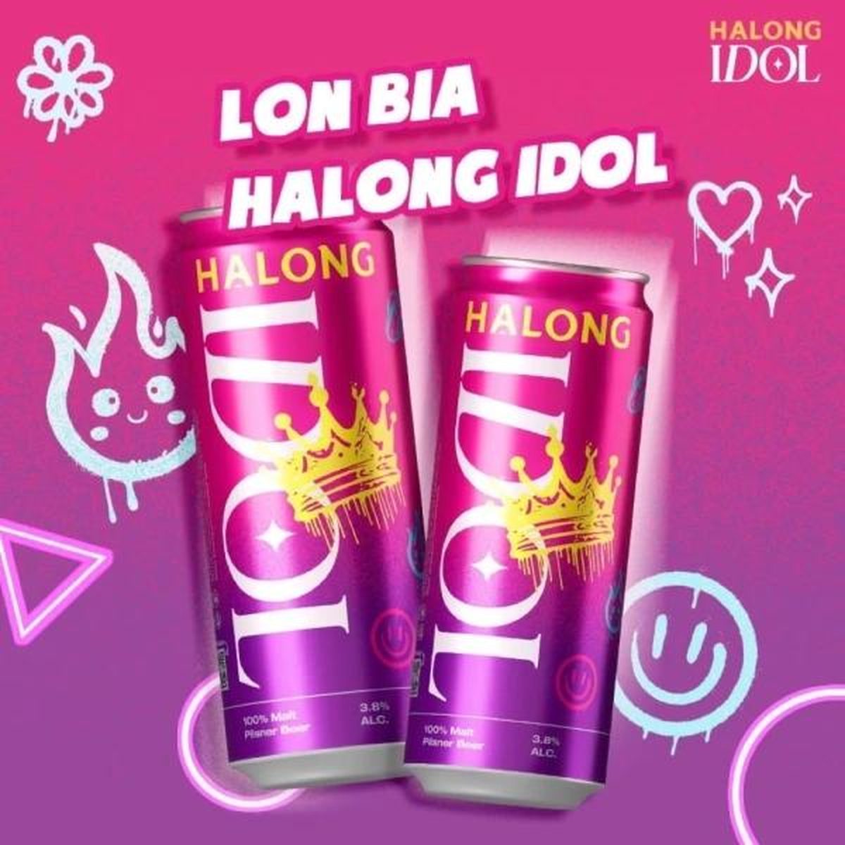 Bia Hạ Long IDOL lon 330ml