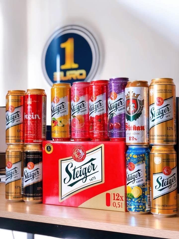 Bia Tiệp Steiger sách 12 lon