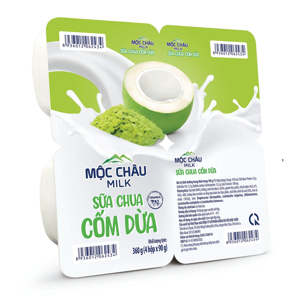 Mộc Châu- Sữa chua nha đam cốm dừa 90g