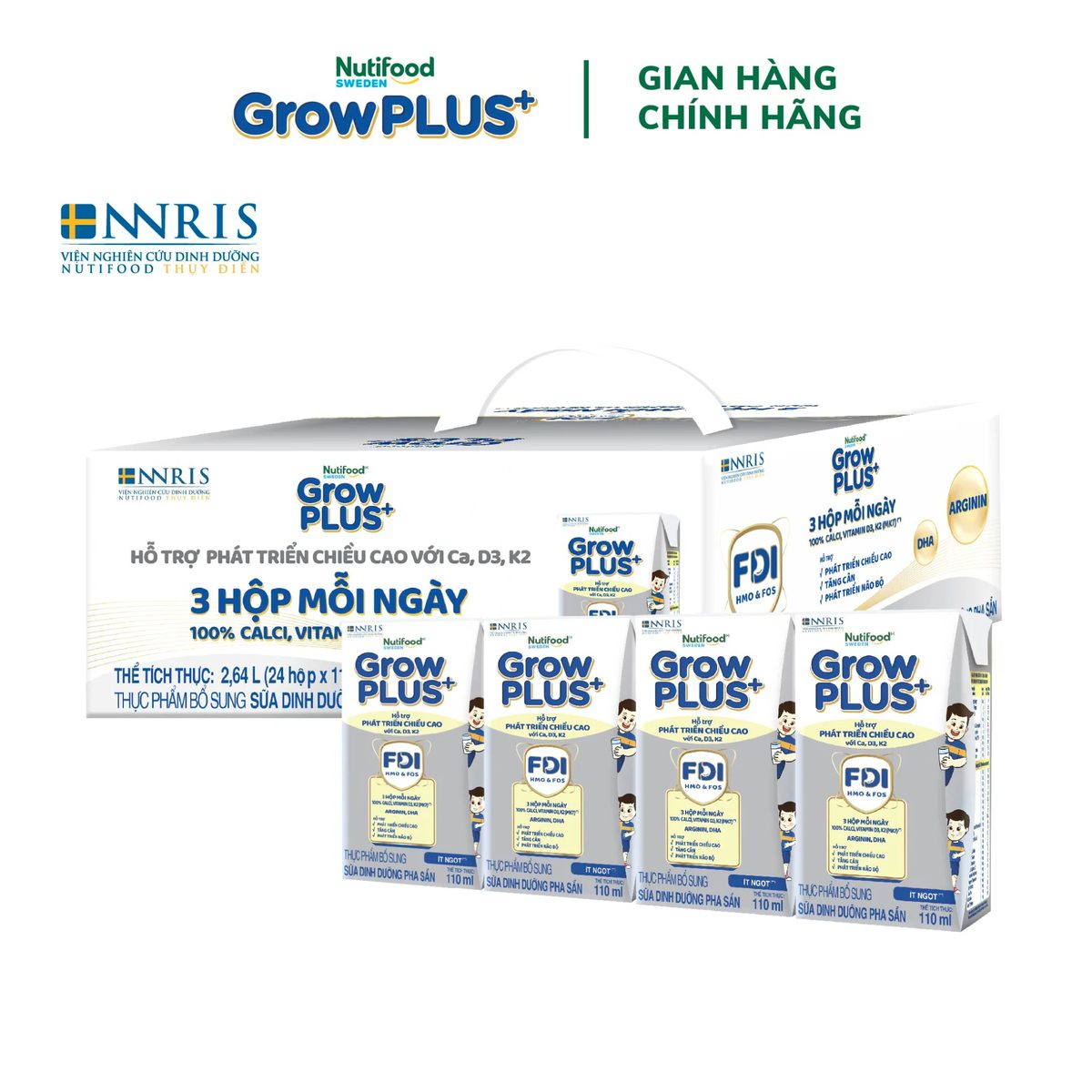 Nuti PS- SBPS Grow Plus bạc 110ml