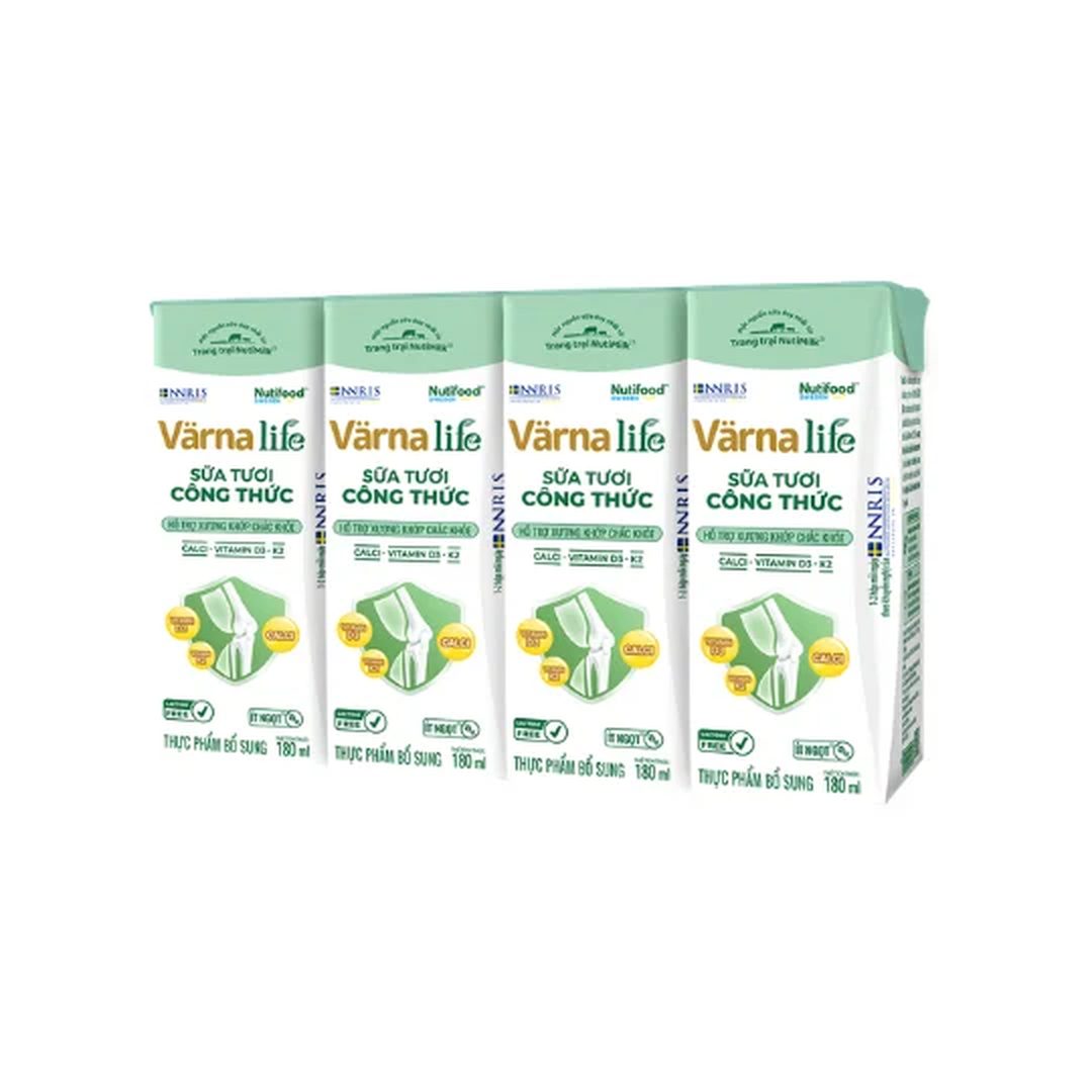 Nuti Varna life sữa tươi công thức 180ml