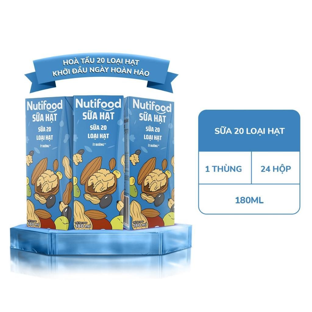 Nuti- sữa 20 loại hạt 180ml