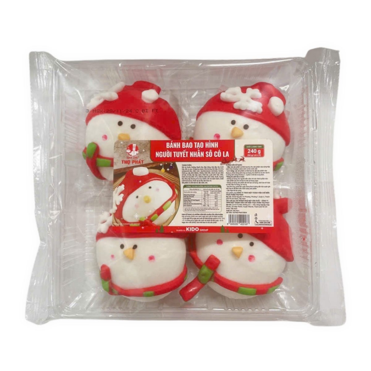 Thọ Phát-Bánh bao tạo hình socola
