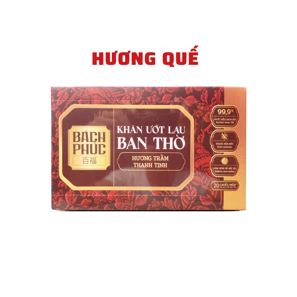 Khăn ướt lau ban thờ Bách Phúc
